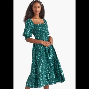 Hill House Nesli Nap dress Emerald